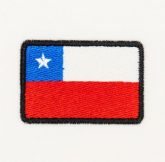 Patch Bandeira Chile Bordado
