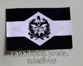 Adesivo Bandeira de Santa Catarina no negativo