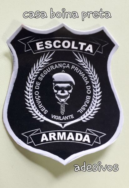 Adesivo escolta armada