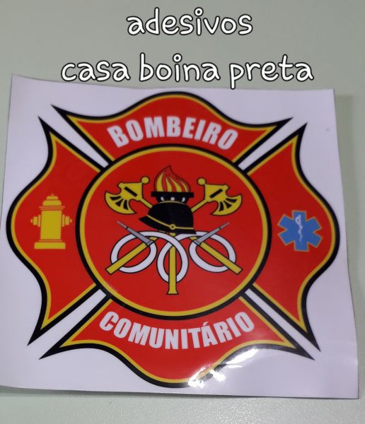 Adesivo Bombeiro  Comunitário