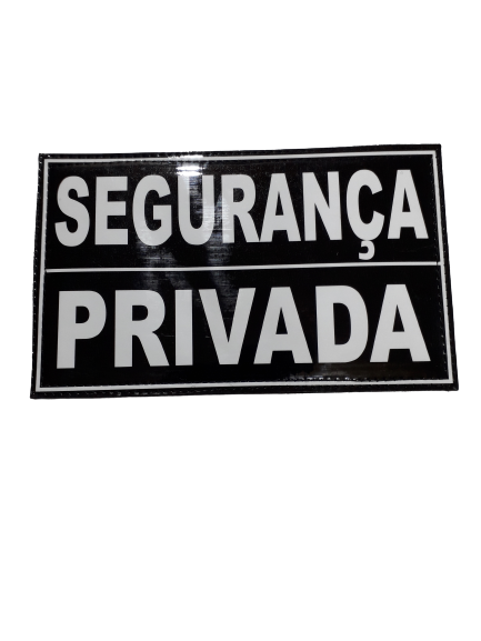 Patch Segurança Privada emplastificado