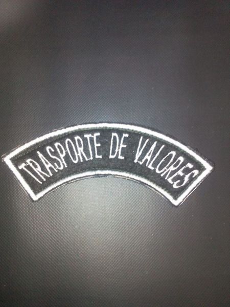 trasporte de valores - patch- bordado